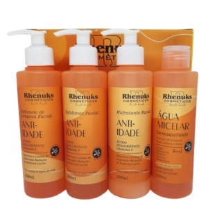 KIT FACIAL ANTI IDADE 4PÇS RHENUKS