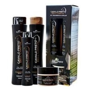 KIT CAVALO PRETO 4PÇS BELLCORPUS